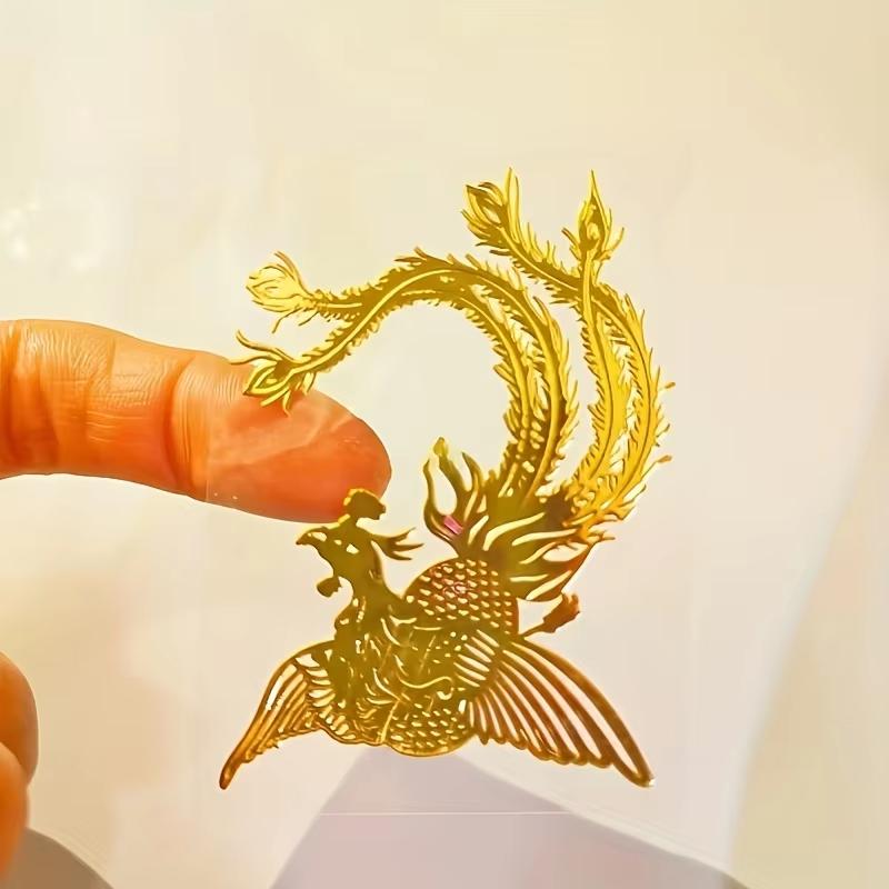 9 Modeli Metalowych Naszywek Zwierzęcych Grawerowanych Laserowo - Smok, Tygrys, Orzeł, Feniks i Inne Wysokiej Jakości Dekoracyjne Naklejki