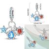 925 Silver Ocean World Series Sea Turtle Starfish Little Crab Octopus Charms Bead Fit 925 Bracelet DIY Jewelry