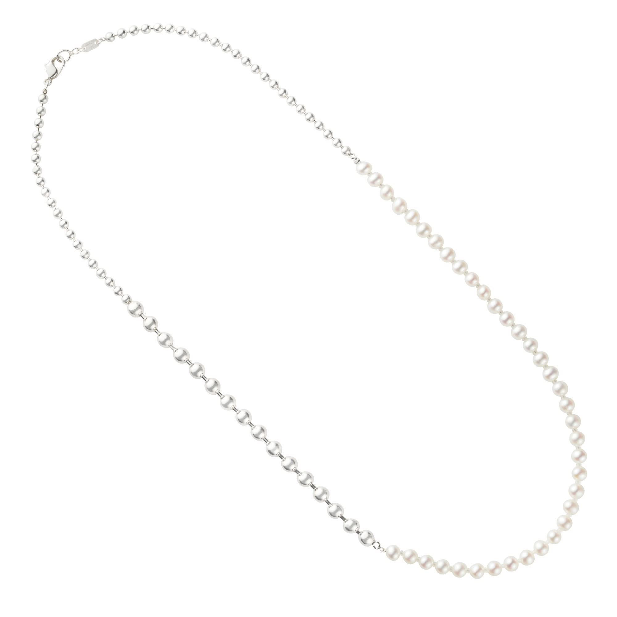 

Silver Pendant Necklace HSSN013250PF Grain Pearl Necklace [L.H.] [Chain Collection]