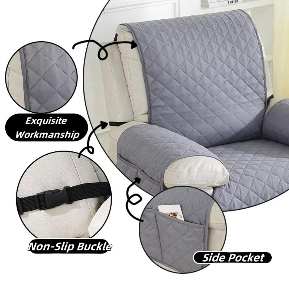 Anti-slip 1 Seater Recliner Sofa Cover Waterproof Sofa Mat Armchair Cover  Living Room