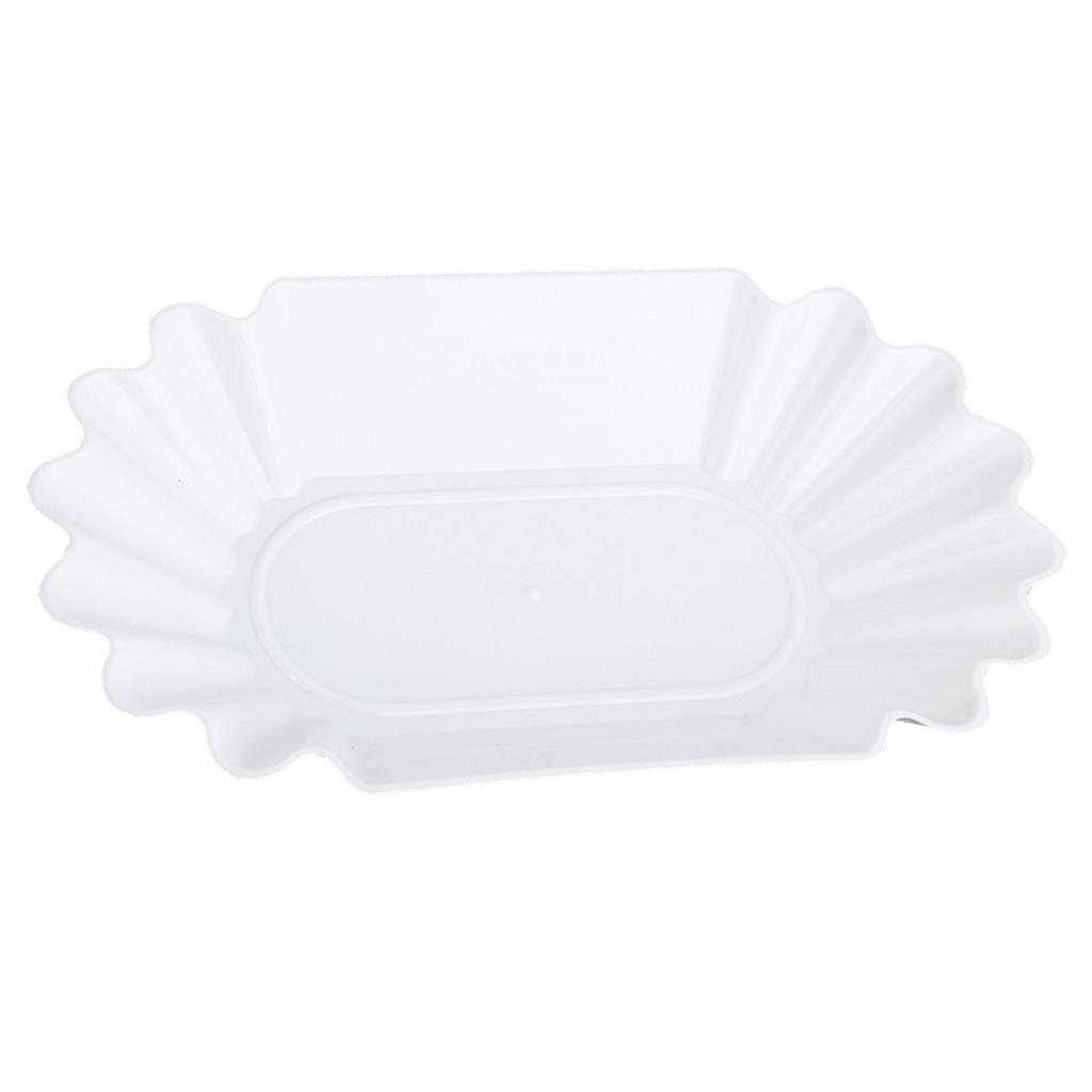 Plastic Plate Coffee Bean Snack Oval Plate Dessert Fruit Tray Picnic Tableware for Party Wedding Candy Food Display