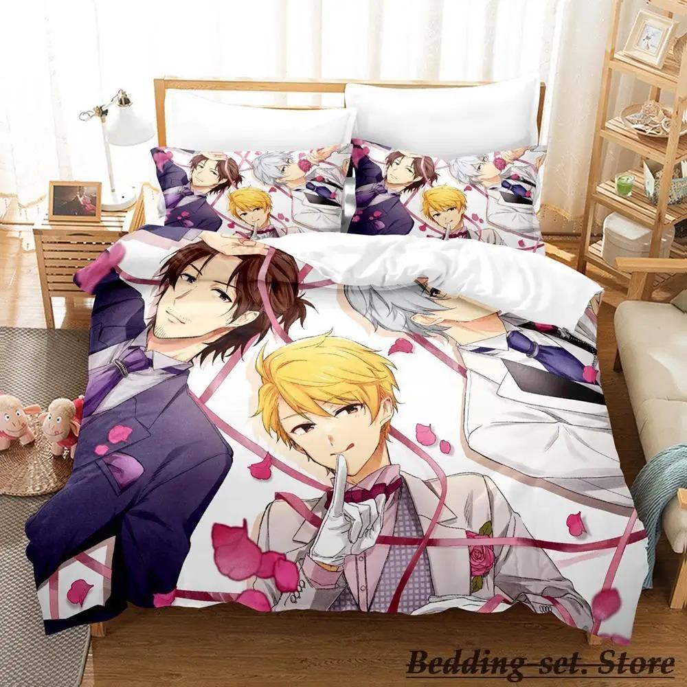 THE iDOLM@STER SideM Bedding Set Single Twin Full Queen King Size Bed Set Adult Kid Bedroom Duvetcover Sets Anime Bed