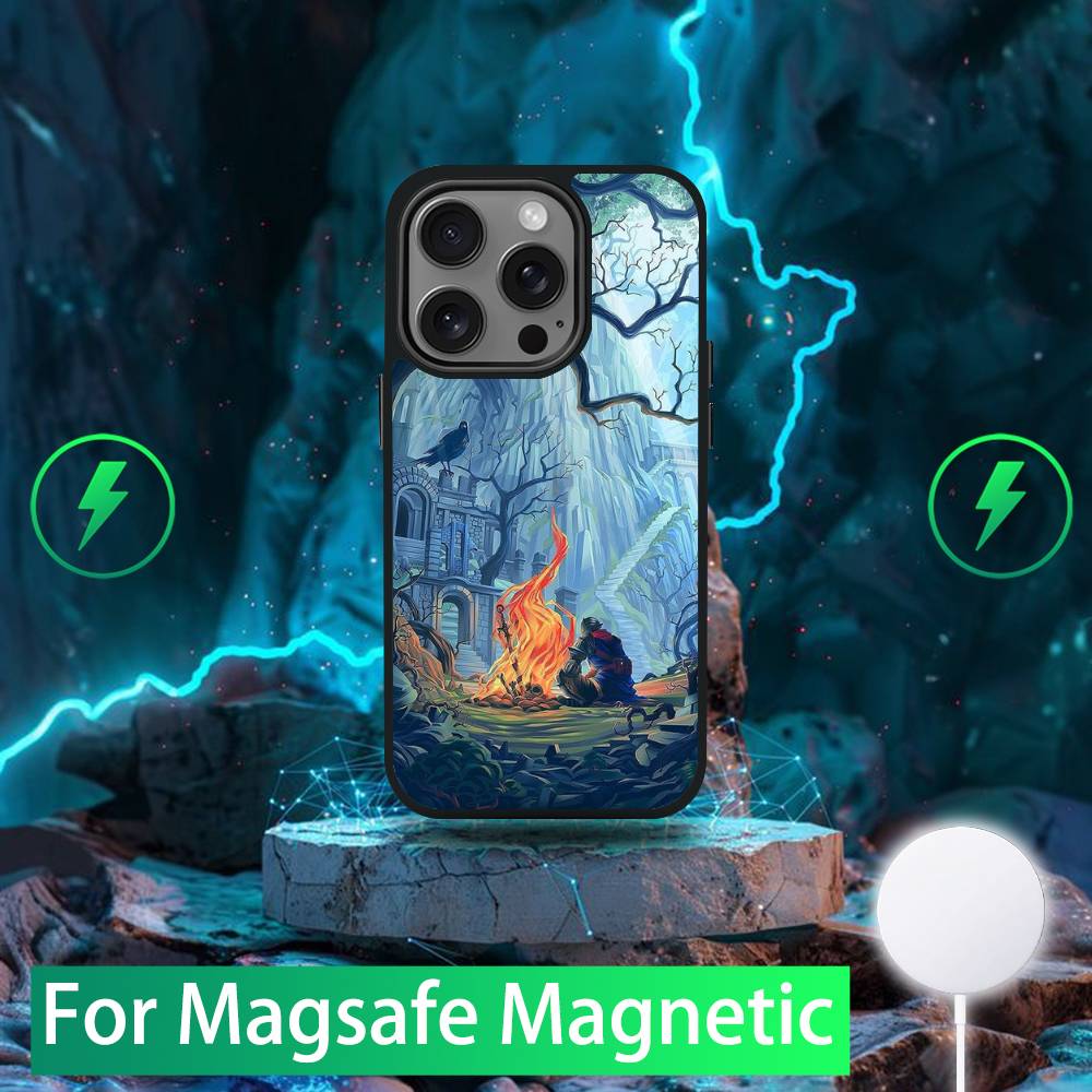 

D-Dark S-Souls Phone Case For iPhone 16,15,14,13,12,11,Pro,Max,Plus,Mini,SE New Magsafe Magnetic Wireless Charging iPhone11PROMAX