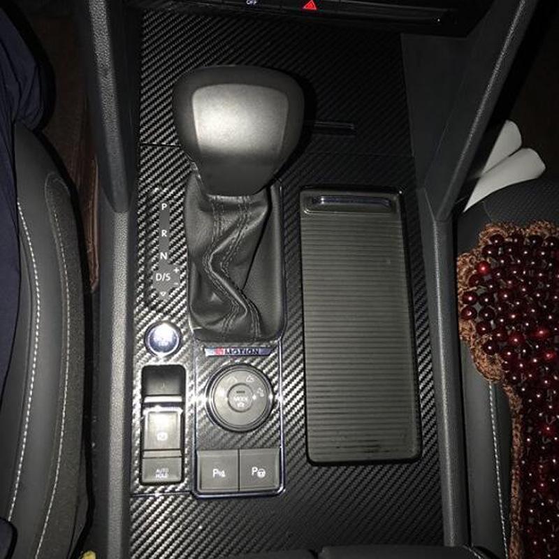 Carbon Fiber Interior Stickers for 2017-2020 Volkswagen Teramont Gear Shift Decor