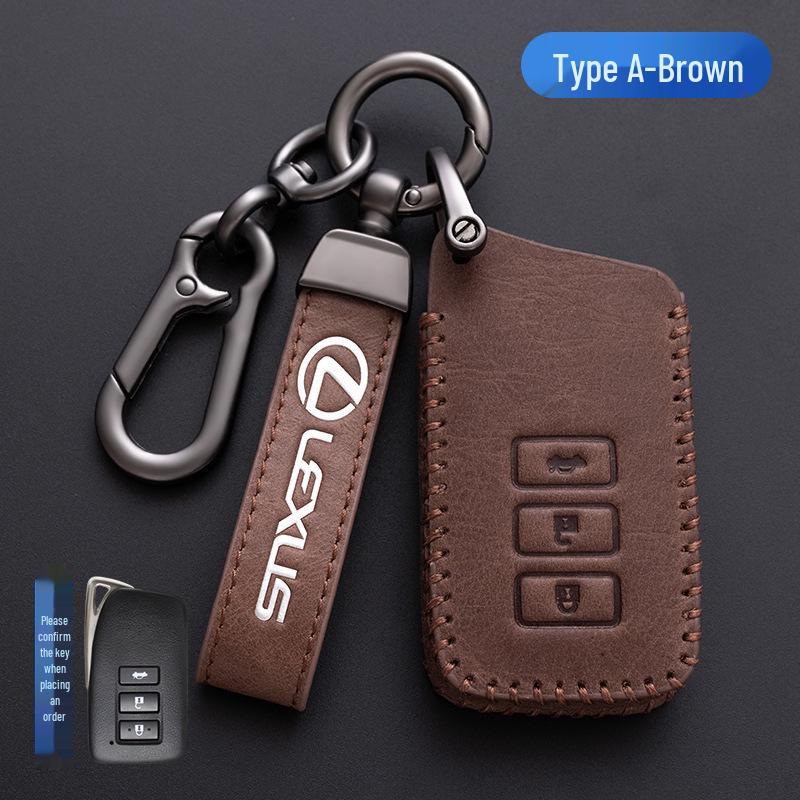 Husă cheie Lexus pentru GS IS ES200 NX RX300 CT200h - Geantă din piele cerată cu ulei