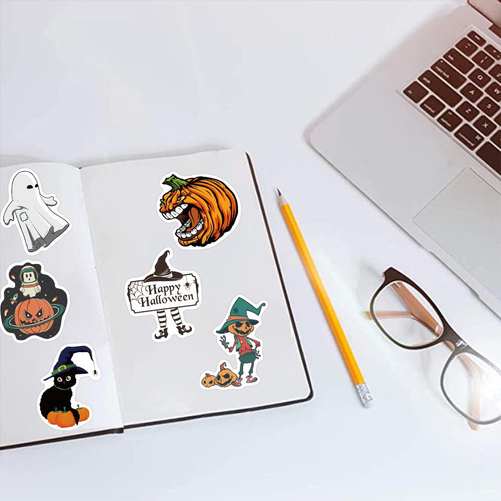 13-Piece Halloween Waterproof DIY Graffiti Stickers for Luggage and Computers