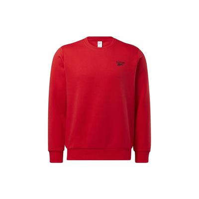 Reebok Sweatshirt à col rond unicolore Sweatshirt unisexe Rouge HF8535