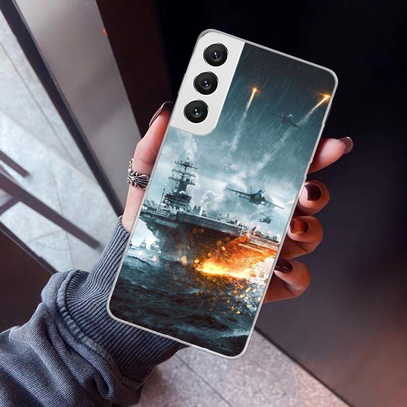 Military Aircraft Warship Fighter Phone Case For Samsung Galaxy S26 S25 Edge S24 S23 Ultra S22 Plus S21 S20 FE Soft TPU Back Cov