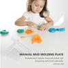 1 Set Polymer Clay Werkzeuge Acrylroller und rechteckige U-förmige Platten-Set zum Formen von Modelliermasse DIY Bastelbedarf