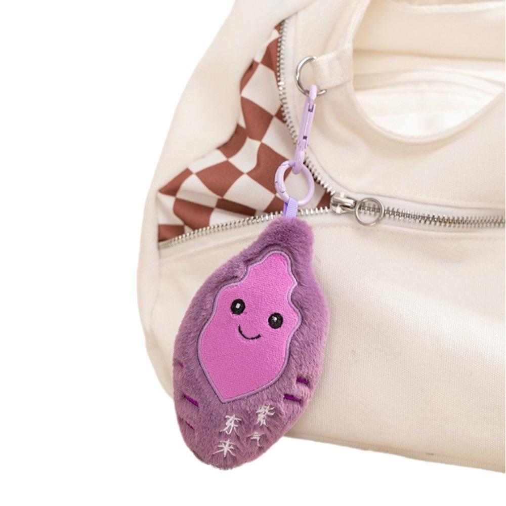 

Cute Cartoon Seed Plush Toy Soft Plush Sweet Potato Hanging Doll Bag Decoration фіолетовий
