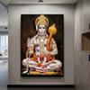 Hanuman God Balaji Bajrang Oil Painting On Canvas Posters and Print Scandinavian Wall Art HD Picture For Living Room Home Decor