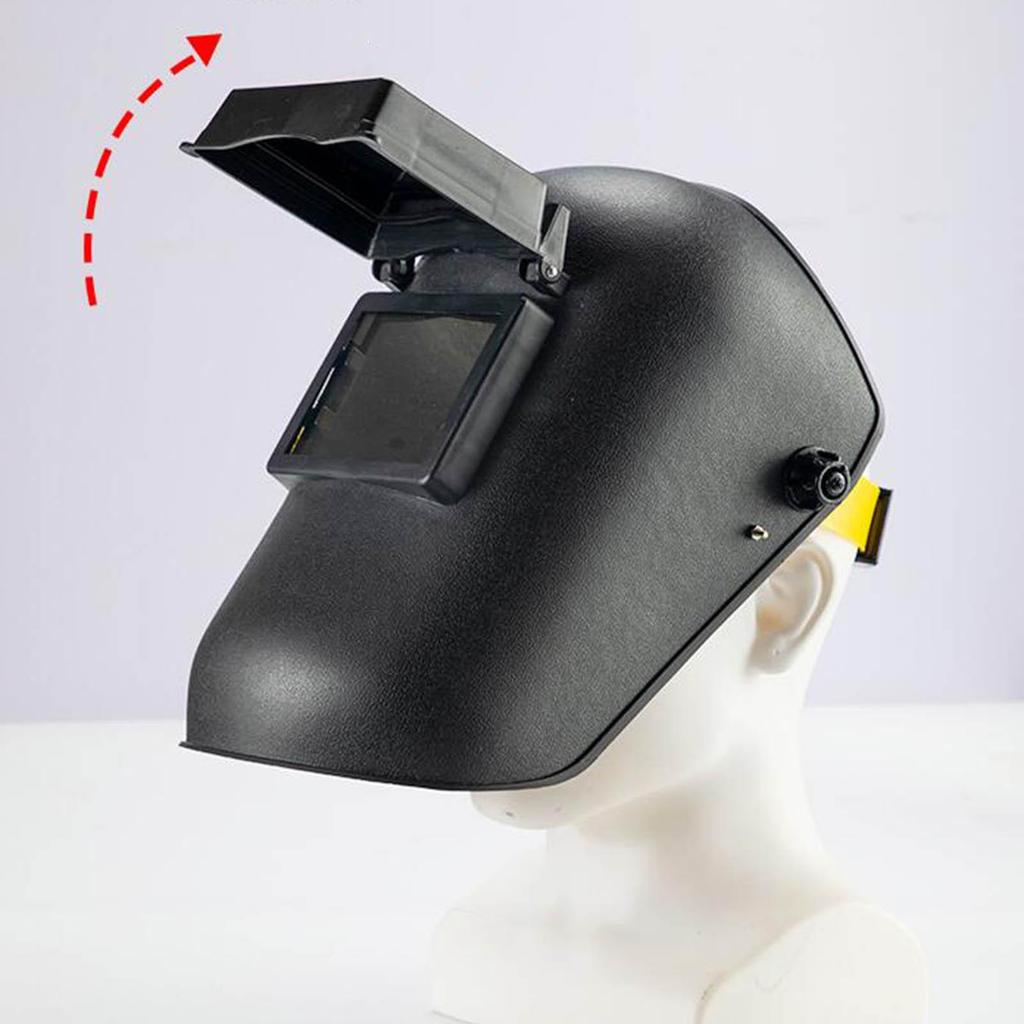 Flip Front Welding Work Safety Equipment Face Shield Adjustable Large View 180° Rotation Adjustment