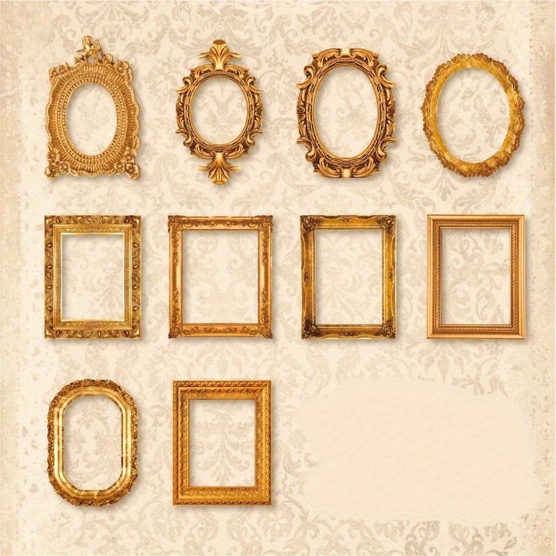 Vintage Romantic Photo Frame Hollow Out Border Material DIY Scrapbooking Base Collage Diary Photo Album Gift Decoration