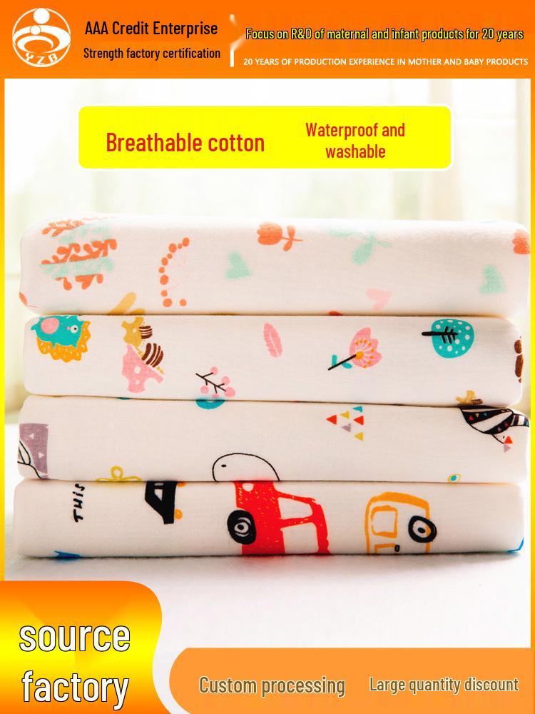 Große waschbare Baumwolle wasserdichte Baby- und Haustier-Inkontinenzunterlage