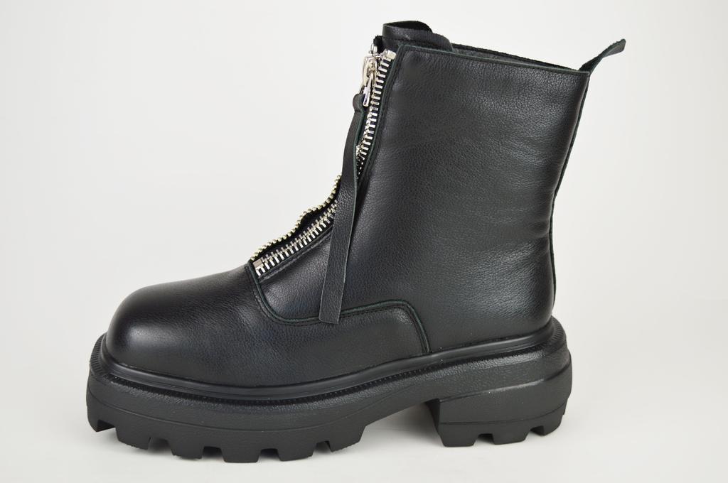 Ботинки черные Berkonty 9081 36 кожа байка