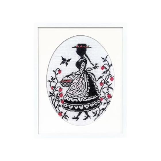 Olympus yarn cross stitch embroidery kit Megumi Onoe The Tale of Anne of Green Gables Strawberry picking 7454