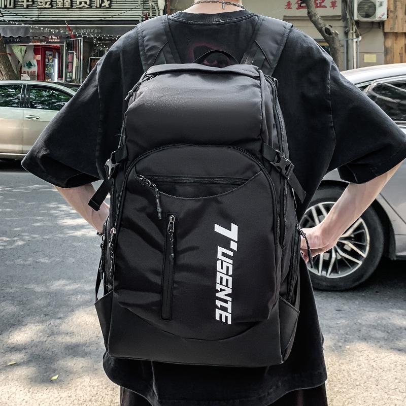 Large capacity fashion trend backpack multi-pocket niche high-end multi-function travel men's high-value backpack