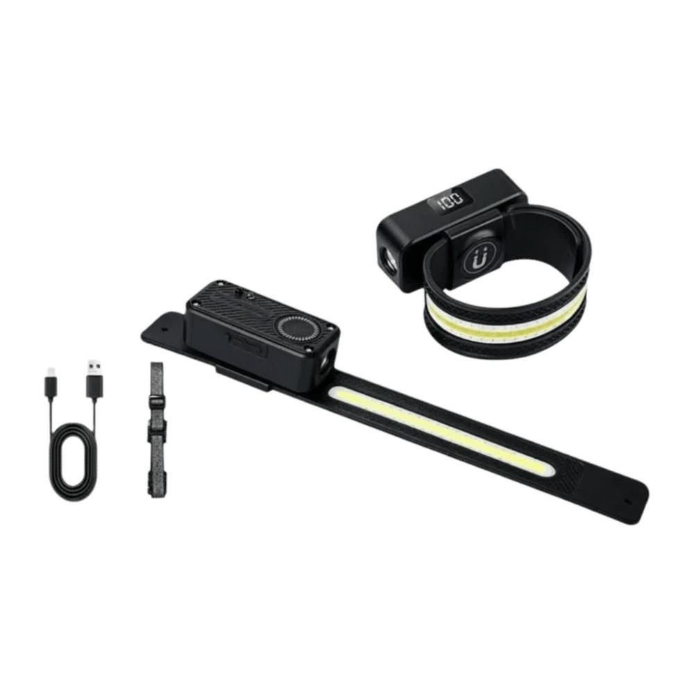 COB Floodlight Wrist Cycling Light Magnetic Suction Motion Sensor Headlamp Riding чёрный