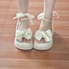 Princess Holiday Sandals Women's Summer New Bow Platform Fairy Wind with Skirt Roman Shoes