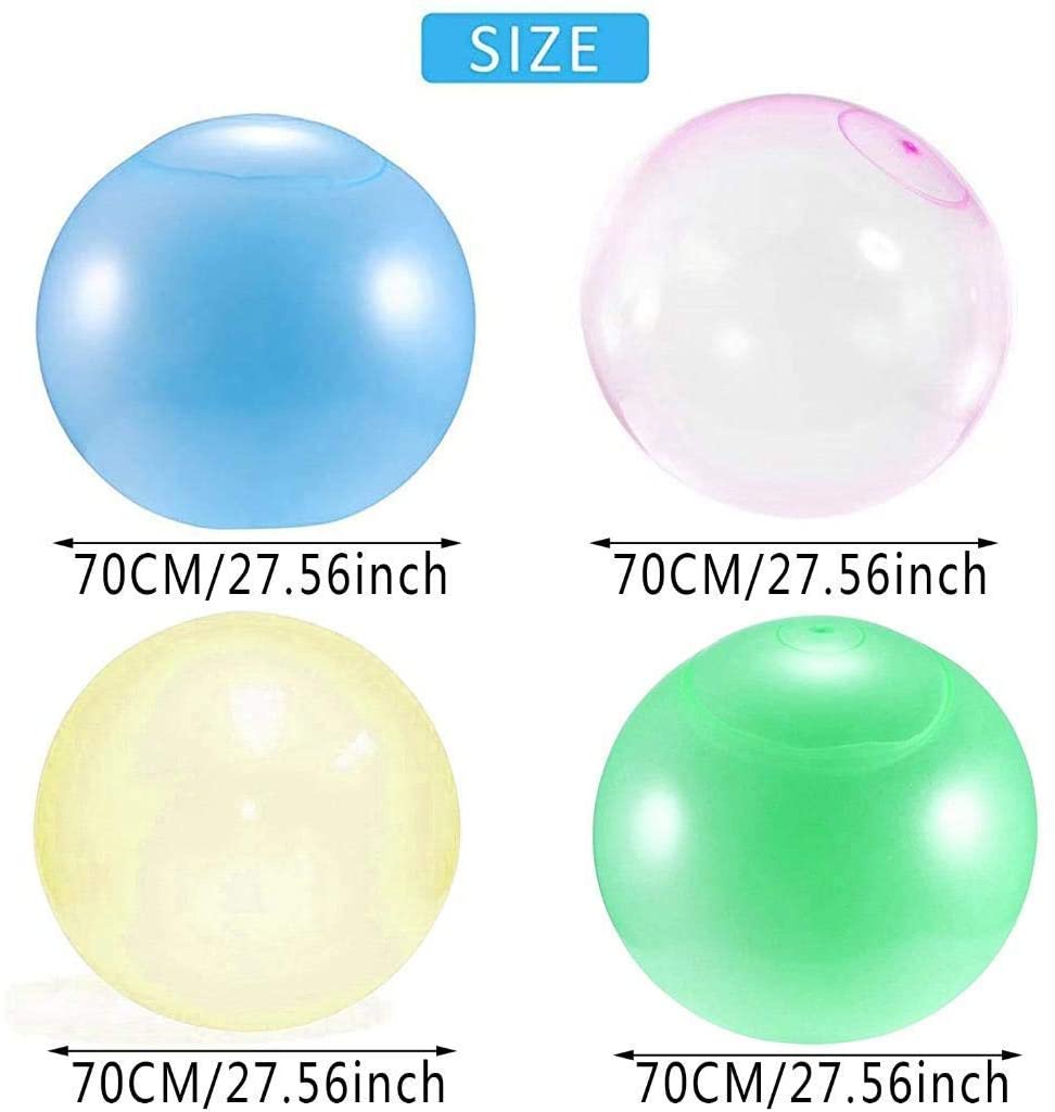 4 Stück Outdoor-Spaß Aufblasbare Blasenbälle Spielzeug für Kinder-Outdoor-Aktivitäten