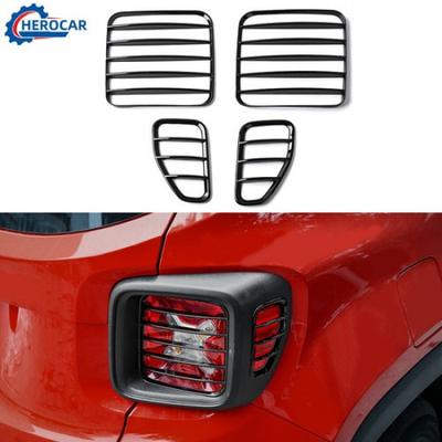 4Pcs Taillight Lamp Guard Protector Cover Trim Bezel Decor For Jeep Renegade 16+