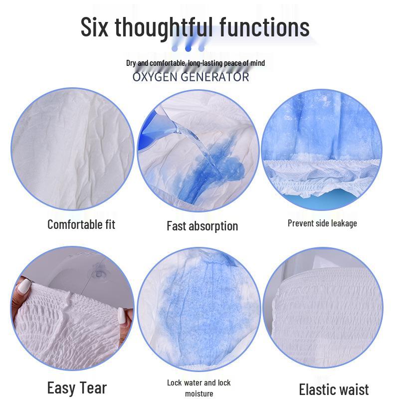 Kang Doctor Medium Size Adult Pull-Up Diapers - Underwear Style for Elderly, Thin Fit