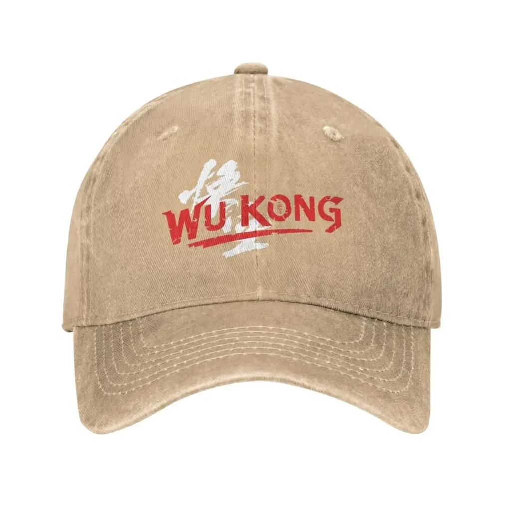 Vintage Black Myth Wukong Logo Baseball Cap for Men Women Distressed Denim Washed Headwear Game Outdoor Activities Caps Hat