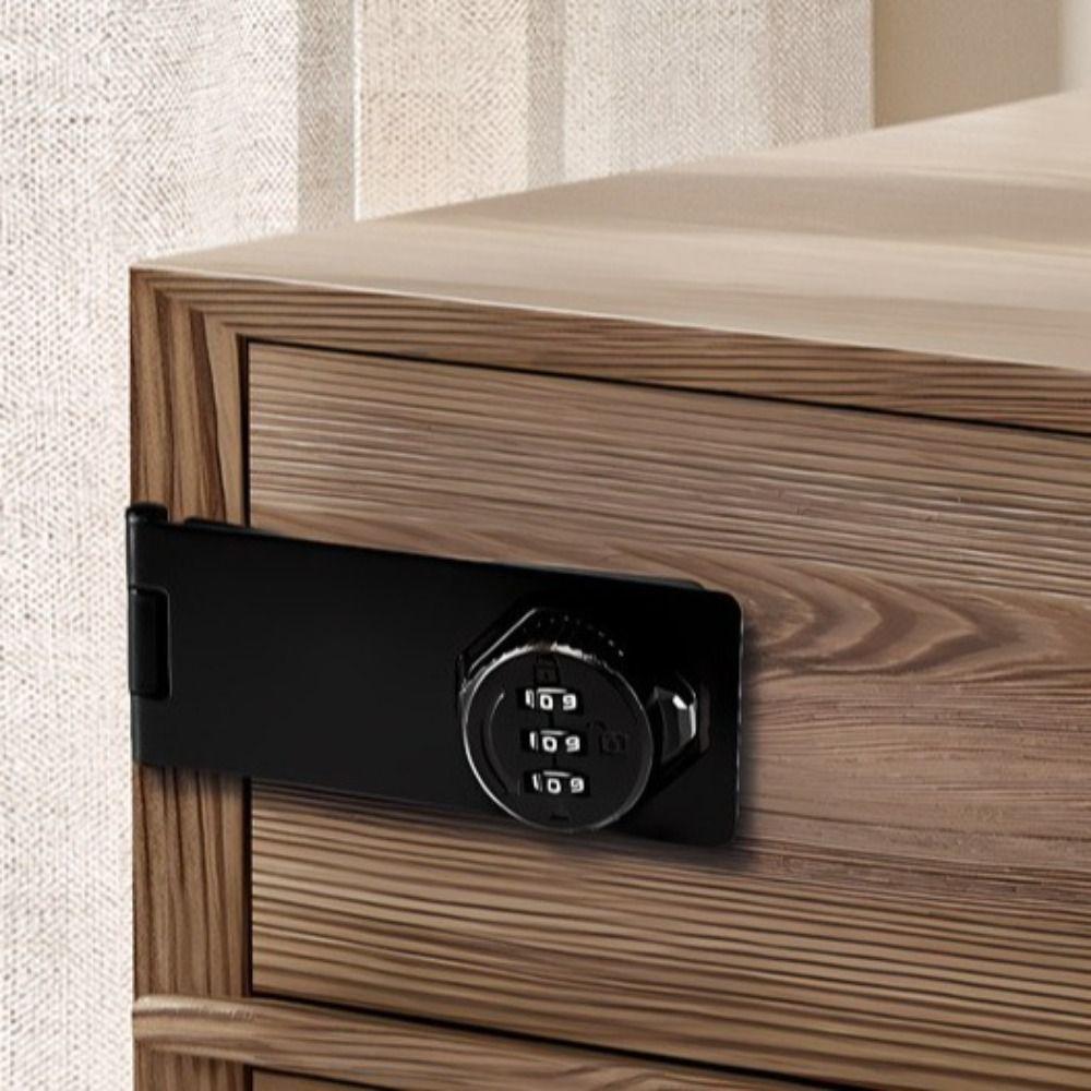 Double-Opening Cabinet Password Locks 3 Digit Drawer Lock Cabinet Door Combination Lock  Locker