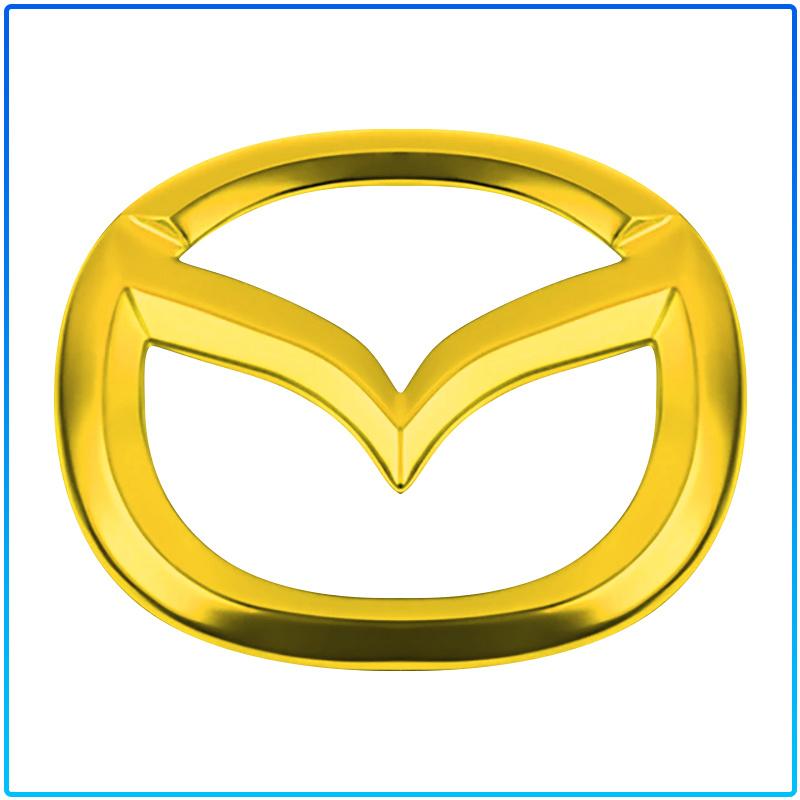 For Mazda 6 3 CX5 5 2 323 CX7 Demio Atenza Axela MX30 CX30 CX3 CX9 RX8 RX7 ABS Car Steering Wheel Center Emblem Sticker Accessories
