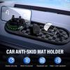 Multifunction Car Anti-Slip Mat Phone Holder For Phones Sunglasses Keys Gadgets With Temporary Parking Number Dashboard Mat