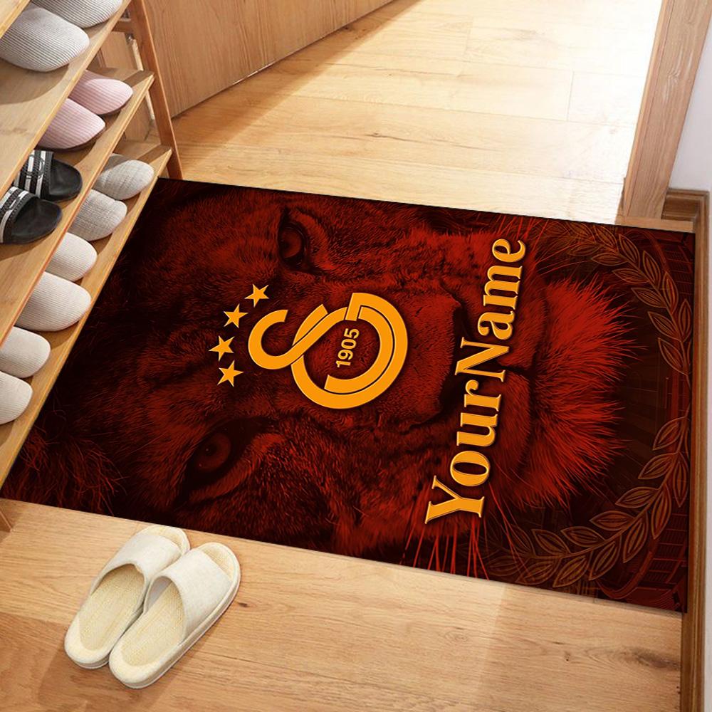 Galatasaray Customize Your Name Floor Rug Office Rug Perfect For Bedrooms Study Room Living Rooms Entryway Antislip Rug Anime Office Decor