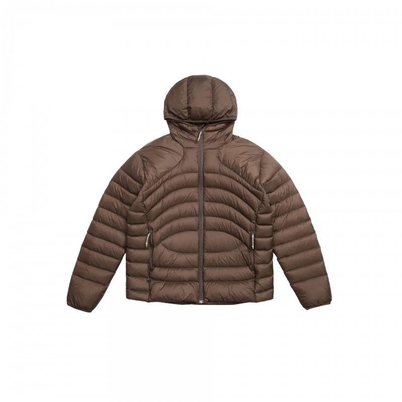 Mens Lightweight Down Jacket 90% White Duck Water-Resistant Hooded Outdoor Coat YKK Zipper