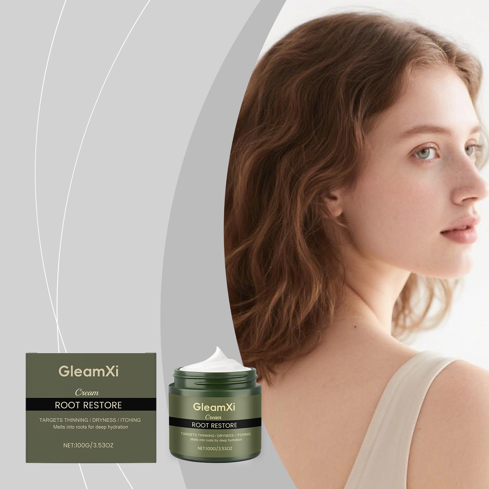 Hair Regrowth Cream for Women & Men | GleamXi Root Restore | Scalp Moisturizer for Thinning & Itchy Scalp 100g 100g