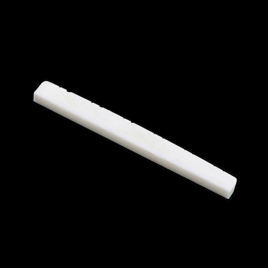 Acoustic Guitar Bone Bridge Saddle Nut for 12 String Acoustic Guitar Real Cattle Bone Bridge Saddle Nut Replacements