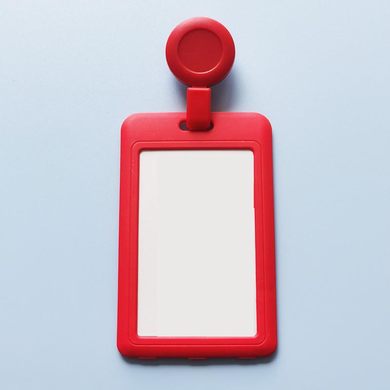 Hard Plastic Card Case With Clip Retractable Double Side Employee Office School Factory Name Card ID Badge Holder License Pass
