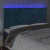 VidaXL Tête de Lit à LED Meuble de Chambre à Coucher Accessoire de Lit Double Tête de Cadre de Lit Intérieur Bleu Foncé 3122628