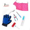 Pet cleaning and grooming tools, cat grooming brush, cat bathing bag, pet shop supplies