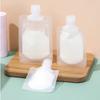 Set of 3 Travel Refillable Flat Pouches for Shampoo, Liquid Lotion, And Cosmetic Dispensers, 1.01oz, 1.69oz, And 3.38oz Sizes