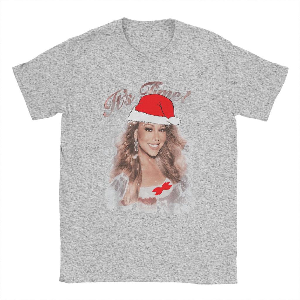 Mariahh CAREY It's Time 2025 Gift Men's T Shirt  Creative Tees Short Sleeve Round Neck T-Shirts 100% Cotton Summer Tops