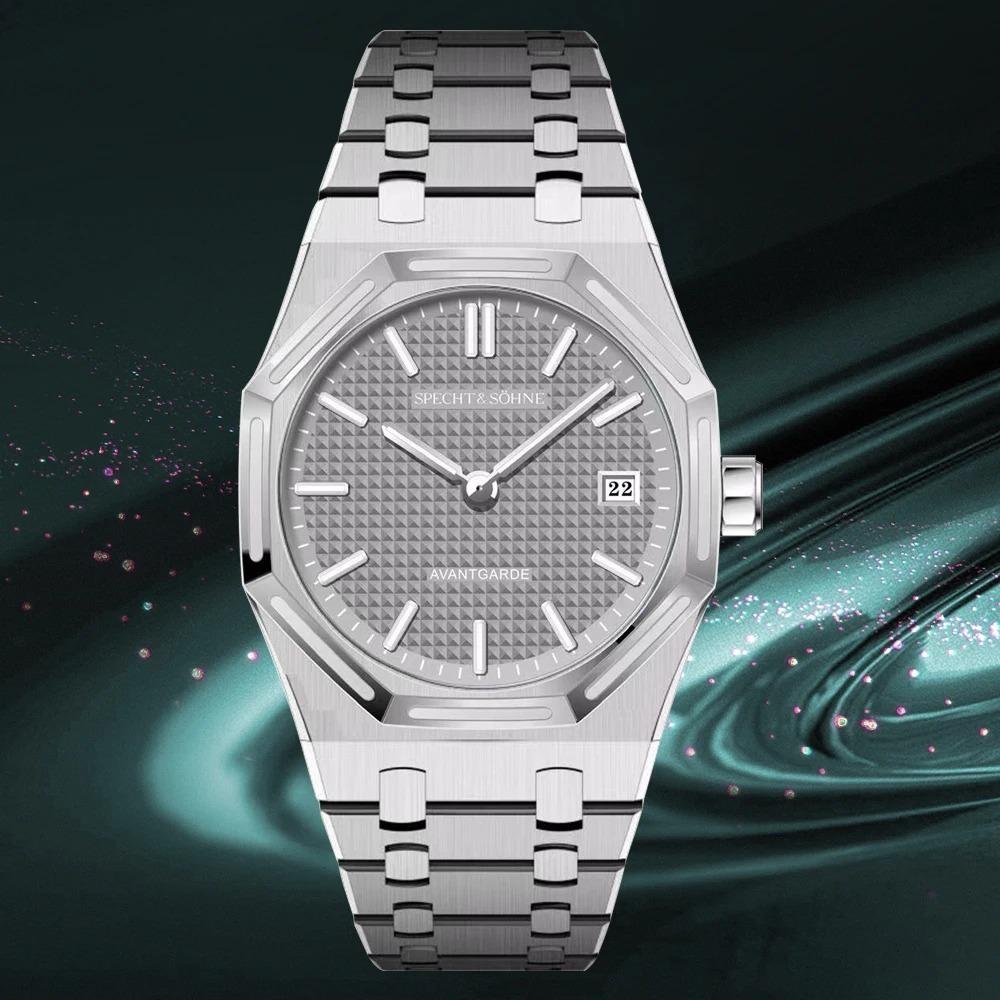 Specht & Söhne 2025 New fashion Watch For Men Quartz Movt Sports Watches Octagon Stainless Steel Sapphire Crystal 50M Waterproof