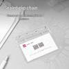 Deli 100-Pack Horizontal Waterproof Transparent ID Card Holder Set