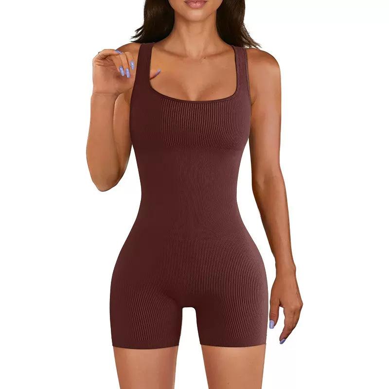 Women's Backless Hip-Lifting Yoga and Fitness Jumpsuit