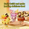 Pokemon Building Blocks Pikachu Squirtle Jigglypuff Ice Cream Model DIY Bricks Set Desktop Collection Decoration Kids Idea Gifts