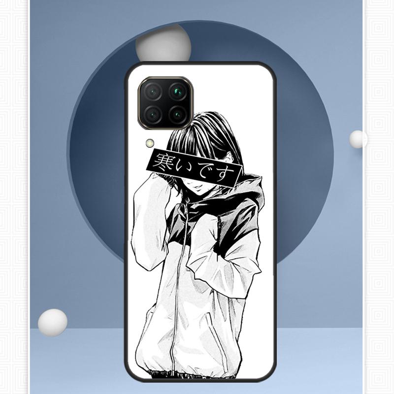 Sad Japanese Anime For Huawei Nova 12i 12s 11i 8i Y91 Y60 Y70 Y72 Y90 Y61 9 10 SE P20 P40 Lite P30 P60 Pro Case