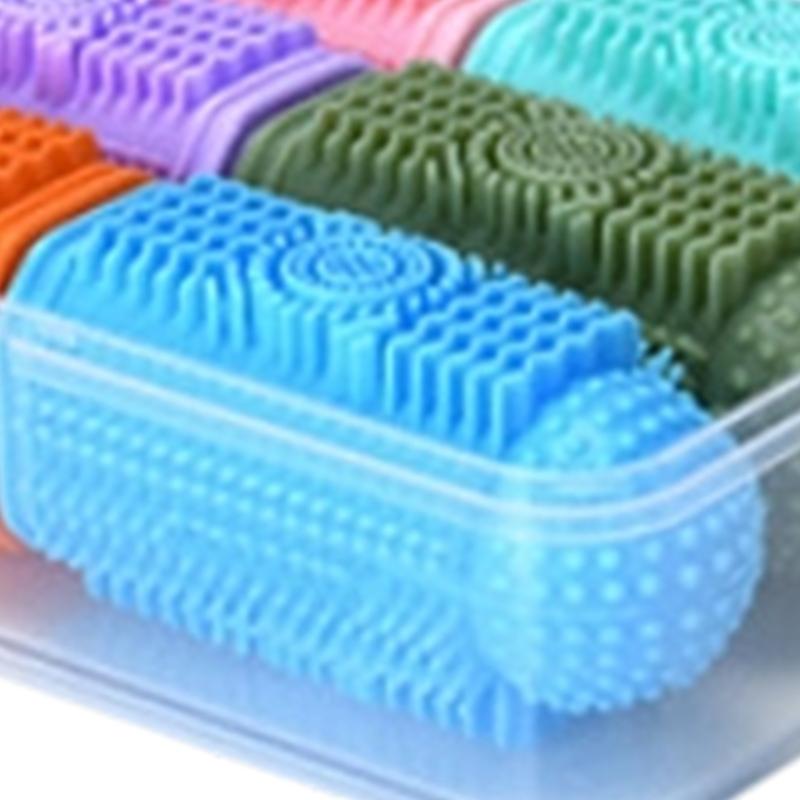 6Pieces Pet Finger Toothbrush for Training Teething Cleaning Dog Toothbrushes Cleaning Massager Dental Care