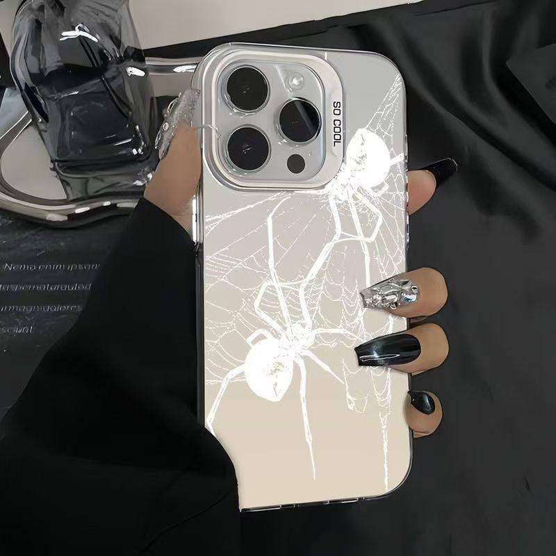Personalized spider color silver shell for Apple 11/11/11 pro mobile phone case 11promax11/11/11X