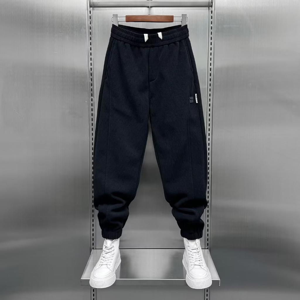 Autumn and Winter New Velvet Warm and High Meat-covering Sweatpants Men's Trendy Brand Versatile Casual Sports Men's Trousers