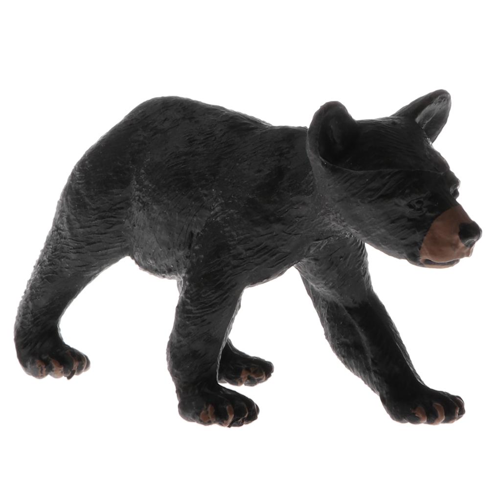 Wild Animal Models Toy Simulation Black Bear Animals Action Figure Model Kids Educational Learning Nature Toys S