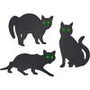 3 stücke Simulation Schwarze Katze Dekoration Zeichen Halloween Thema Karte Outdoor Garten Yard Decor Requisiten