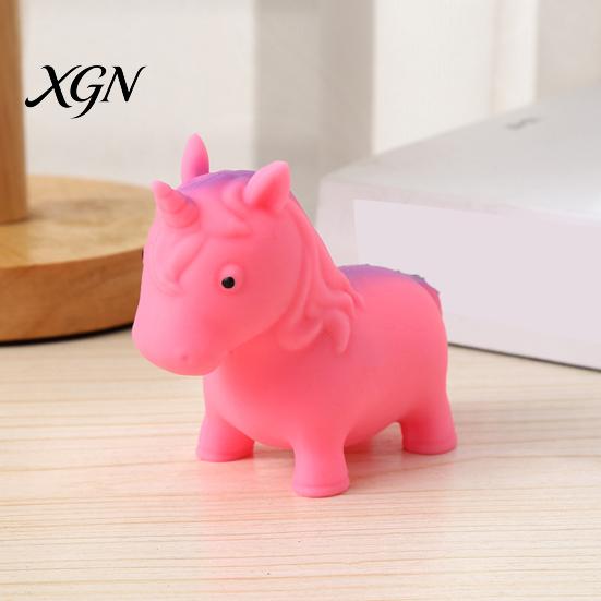 Kneading Stress Reliever Flour Filling Horse Squeeze Toy Stretchy Slow Rebound Simulation Pony Ball Fidget Soft Animal Shape Sensory Pinch